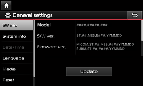 Kia software update